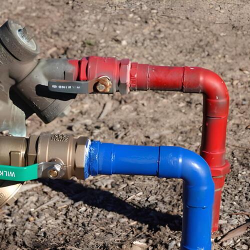 a pair of backflow devices