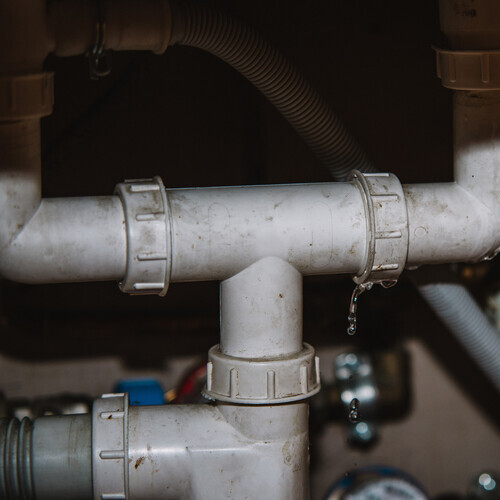 old pipes in a house
